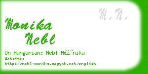 monika nebl business card